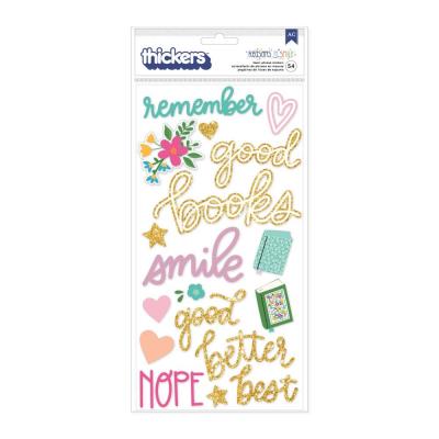 American Crafts Shimelle Laine Reasons To Smile - Thickers Phrases